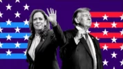 Head To Head Calon Presiden AS Antara Donald Trump (Kanan) dan Kamala Harris (Kiri)