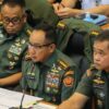 Panglima TNI Serta Jajaran Saat Rapat Dengar Pendapat Dengan Komisi I DPR Bahas RUU TNI