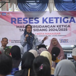 Anggota DPRD Makassar Rezki Saat Reses Ketiga di Kelurahan Buakana, Kecamatan Rappocini, Kota Makassar