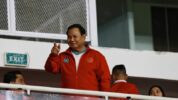 Presiden Prabowo Subianto Saat Menyaksikan Laga Timnas Indonesia