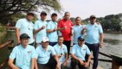 Wali Kota Bekasi Tri Adhianto Resmikan Dermaga Danau Duta Harapan